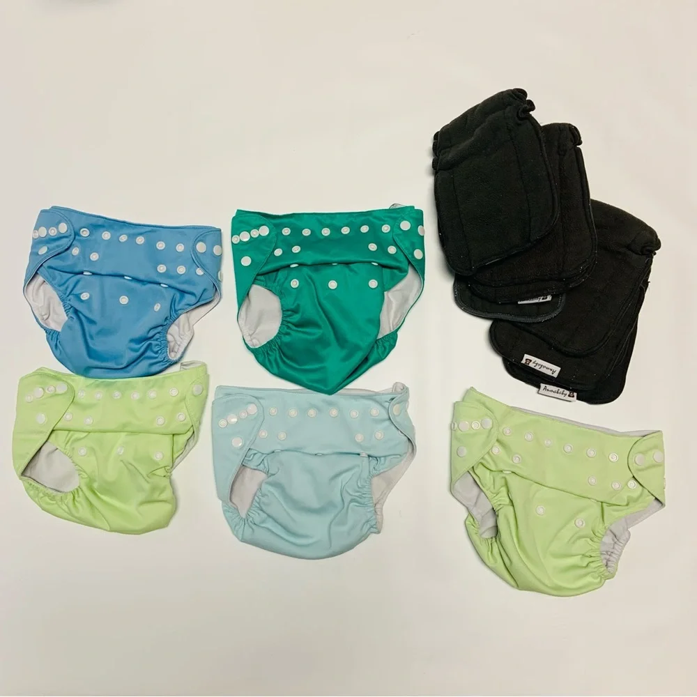 5 Alva baby diaper covers with inserts